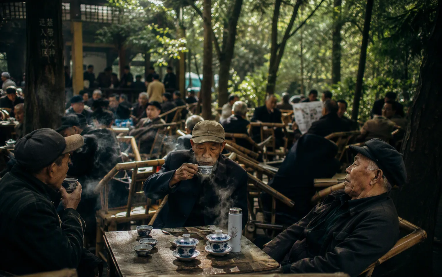 People's Park teahouses, Chengdu